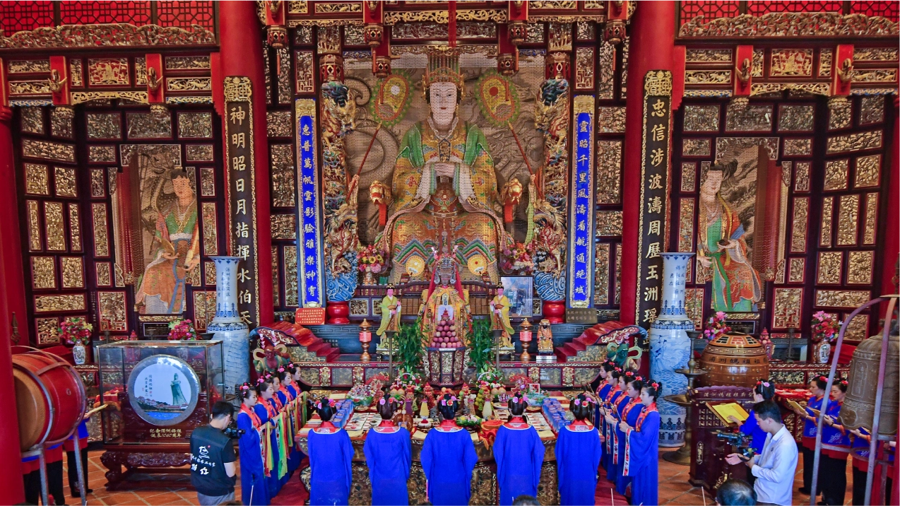 Morning devotion and scripture chanting details.